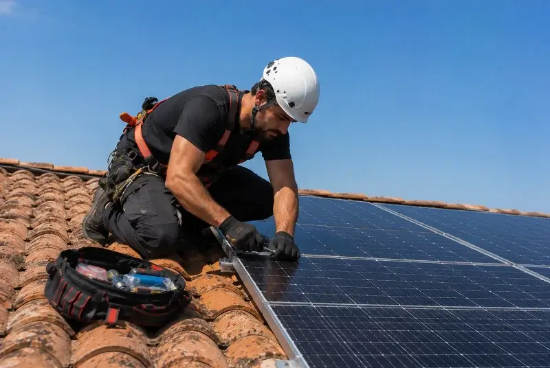 Maintenance et monitoring de panneaux solaires à Rochechinard
