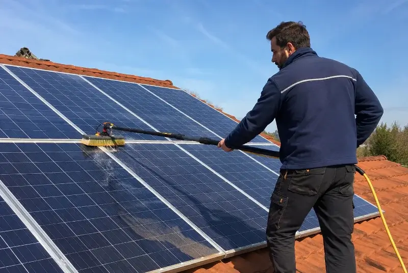 Nettoyage et entretien de panneaux solaires à Rochechinard